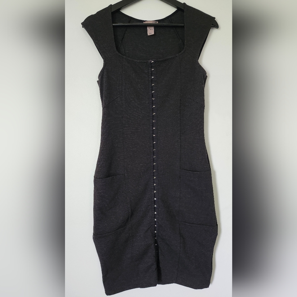 H&M Black Sleeveless Sheath Mini Dress